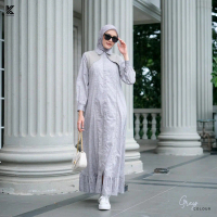 Kirana dress by korina - Dress Elegan untuk Acara Formal dan Non-Formal - Crinkle, Maxi, Pesta, Rema