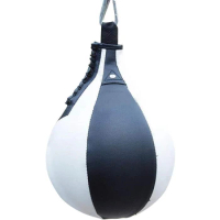 Boxing Speed Ball Pear Shape PU Speed Bag Boxing Punching Bag Swivel Speedball Exercise Fitness Training Ball