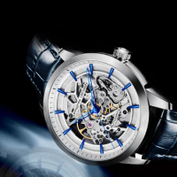PAGANI DESIGN 2020 New Men's watches Mechanical skeleton watch men simple automatic watch men waterproof clock Relogio Masculino