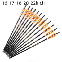 12pcs New Crossbow Carbon Arrow 16/20 inches Spine400 crossbow Bolt archery For Hunting Shooting