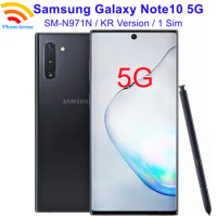 Samsung Galaxy Note10 Note 10 5G N971N 6.3" 12GB RAM 256GB ROM NFC Exynos Original Unlocked Android Cell Phone