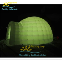 Giant Inflatable Dome Tent With LED / White Marquee/ Igloo For Party / Wedding / Advertising Use