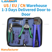 A Set of High Quality Tightening Tool Box Crimping Pliers Stripping Pliers and Spanners Wrench for Pv Solar ConnectorsSolar
