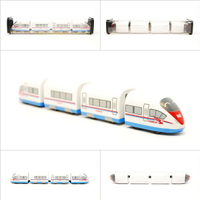 俄國高鐵Velaro列車 鐵支路4節迴力小列車 迴力車 火車玩具 壓克力盒裝 QV028T1 TR台灣鐵道