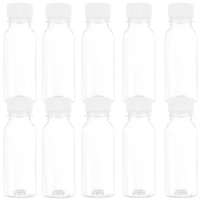 10pcs 100ml Plastic Water Bottle Empty Milk Bottles Small Juice Bottles Leakproof Milk Bottles Portable Beverage Bottles