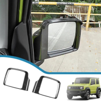 Car Exterior Rearview Mirror Rain Eyebrow Decoration Cover Frame Stickers for Suzuki Jimny JB64 JB74 2019-2023 Auto Accessories