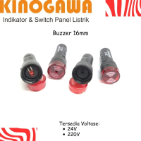 KINOGAWA Pilot Lamp (Lampu Indikator) Buzzer 16mm 24V 220V - Original Panel Listrik