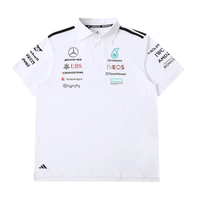 adidas เสื้อโปโล-AMG Petronas F1 Team Stripe – เสื้อผ้าสำคัญที่ได้แรงบันดาลใจจากมอเตอร์สปอร์ตสำหรับท