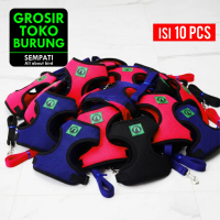 SEMPATI GROSIR Rompi Kucing isi 10 pcs Cat Dog Harness + Tali Tuntun Reflektif Baju Kucing Anjing Pe