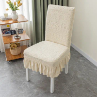 New Home Chair Cover Integrated Backrest Dining Chair Cover Universal Chair Cover Dining Table Chair Cover