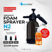 FOAM SPRAYER PNEUMATIC MANUAL HAND PUMP - nanoTECH PROTECTION + FREE TITANIUM GOLD SHAMPOO 375ML DAR