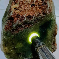 bongkahan tunggal 4,5kg natural hijau garut ohen