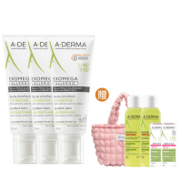 【A-DERMA 艾芙美官方直營】燕麥新葉益護佳舒敏霜200mlx3入(乾緩乾癢/身體乳液/乳霜)