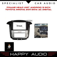 Frame Head Unit Android 9 Inch OEM Toyota Innova 2011-2014 AC DIGITAL