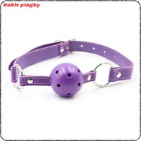BALL MOUTH GAG SILIKONE BDSM BOLA PENYUMBAT MULUT TANPA NIPPLE Ungu