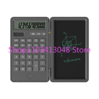 Electronic Calculator with Notepad LCD Writing Tablet LCD Memo Pad Calculator with Pen Digital Writi