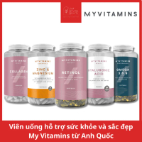Viên uống Myvitamins Collagen - Retinol - Omega 3,6,9 - Hyaluronic Acid từ Anh Quốc