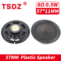 10Pcs 57MM 8Ohm 0.5W RoHS Plastic Case External Magnetic Speaker 57*11MM 8 Ohm 0.5 W Horn For Touch Toy Car Reading-Intercom
