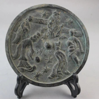 Exquisite bronze mirror of the four figures of Han Dynasty