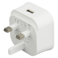 200pcs 3 Pin UK Plug 5V 2A Single USB Wall Charger Phone Travel Power Adapter Home Charging for iPad Phones Tablets