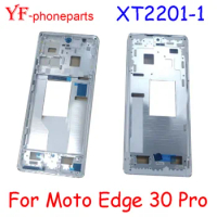 Best Quality 10Pcs Middle Frame For Motorola Moto Edge 30 Pro XT2201-1 Front Frame Door Housing Bezel Repair Parts