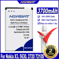 HSABAT New 3700mAh BL-4CT / BL 4CT High Capacity Battery Use for Nokia X3 5630 2720 7210S / 6700 slide / 6730 Classic / 5300XM
