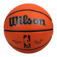 WILSON NBA AUTH系列室外橡膠籃球#7-訓練 戶外 7號球 威爾森 WTB7300XB07 橘黑