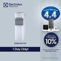 Electrolux Dispenser Air Galon Atas Putih - Child Lock - Kompresor R600 Ramah Lingkungan - Air Sedin