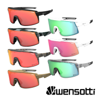 《Wensotti》運動太陽眼鏡/護目鏡 wi6945系列 SP高功能增豔鏡 抗藍光 背框可拆/路跑/單車/運動