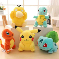 Búp Bê Nhồi Bông Pikachu, Đồ Chơi Nhồi Bông Sóc, Charmander, Bulbasaur, Đồ Chơi Nhồi Bông Pokémon