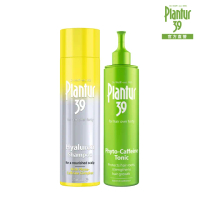 【Plantur39官方直營】玻尿酸咖啡因洗髮露250ml+植物與咖啡因頭髮液200ml(1+1組)