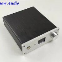 22cm DAC chassis Aluminium case for ES9038Q2M DAC es9038 q2m digital decoder + Blue Power switch button