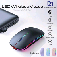Mouse Bluetooth Rechargeable Wireless Mouse Ultra-thin Silent LED Colorful Backlit Mouse Nirakabel C