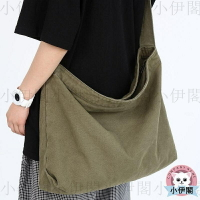 側背包 肩背包 復古郵差帆布包簡約單肩日系背包慵懶男女通勤斜挎包大容量側包/肩包/手提包/水桶包/斜背包/手機包