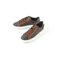 Sepatu BALLY MALYA MONOGRAM BROWN SNEAKER 100% ORIGINAL 39