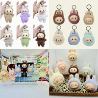 PGTOYS Gantungan Tas Boneka Labubu / Labubu Keychain Full Body / Kepala Labubu Head LB BODY V2 - ABU