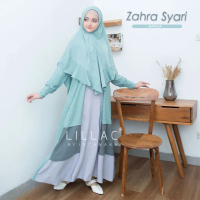 INTANAKA Original Zahra Syari Gamis set Khimar Niqob Kondangan Haji Umrah