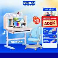 [Mới 2025 - Voucher 400K] Bộ Bàn Học Cho Bé DERGO iSmart E80 Bàn Học Thông Minh Nâng Hạ Chiều Cao