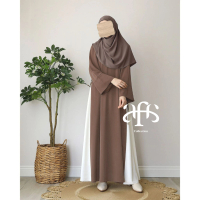 Abaya Gamis Syar'i Tali Pinggang Gamis Busui  Gamis Luxury Lebaran 2025  Model Gamis terbaru Model A