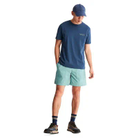 【Timberland】男款礦石藍多功能短褲|A28TJG99-S