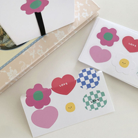 包裝 貼紙 六枚 可愛 韓風 禮物貼 封口貼 裝飾貼紙 小熊 花朵 愛心