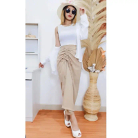 ROK SERUT CRINKLE ROK SPAN PLISKET TALI SERUT - coksu