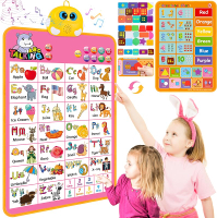 Electronic Alphabet Wall Chart Talking ABC 123s Music Poster Kids Learning Toys for Toddlers 1-3 Int