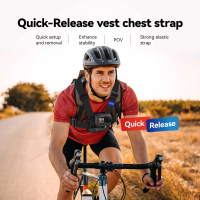 TELESIN Tali Dada Vest Chest Strap Mount Action Camera Quick Release - S2-CGP-01