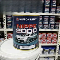 Nippe 2000 / nippon paint / cat minyak kayu warna hitam/putih / Doff 1 KALENG