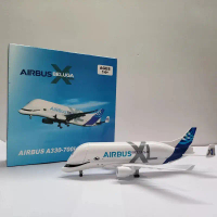 20cm A330-700L Beluga Coating Transport Aircraft Simulation 1:300 Scale Diecast Metal Model Kit With