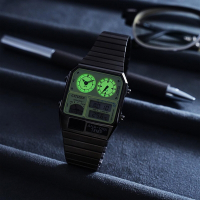 CITIZEN 星辰 夜光型者 ANA-DIGI TEMP 80年代復古設計手錶 指針/數位/溫度顯示 迎春好禮 JG2147-85X