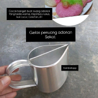 GELAS PENUANG ADONAN SEKAT // GELAS CORONG PENUANG ADONAN - PER 1 PCS