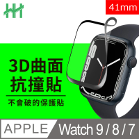 【HH】Apple Watch Series 9/8/7 -41mm-滿版3D曲面-抗撞防護保護貼系列(GPN-APWS841-3DP)