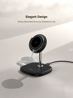 白鵠 SwanScout506M 適用於蘋果手機 Magsafe 15W 磁吸無線充電支架 支援 iPhone16/15/14/13/12/11 及 AirPods 系列耳機